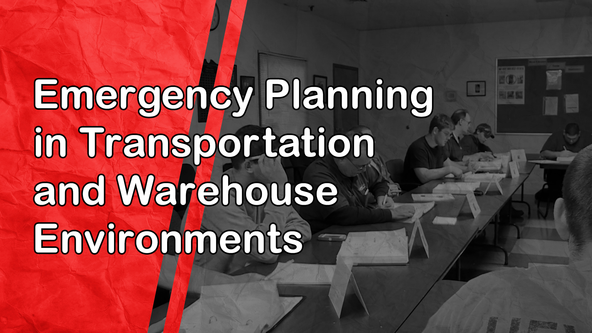 Emergency Planning in Transportation and Warehouse Environments